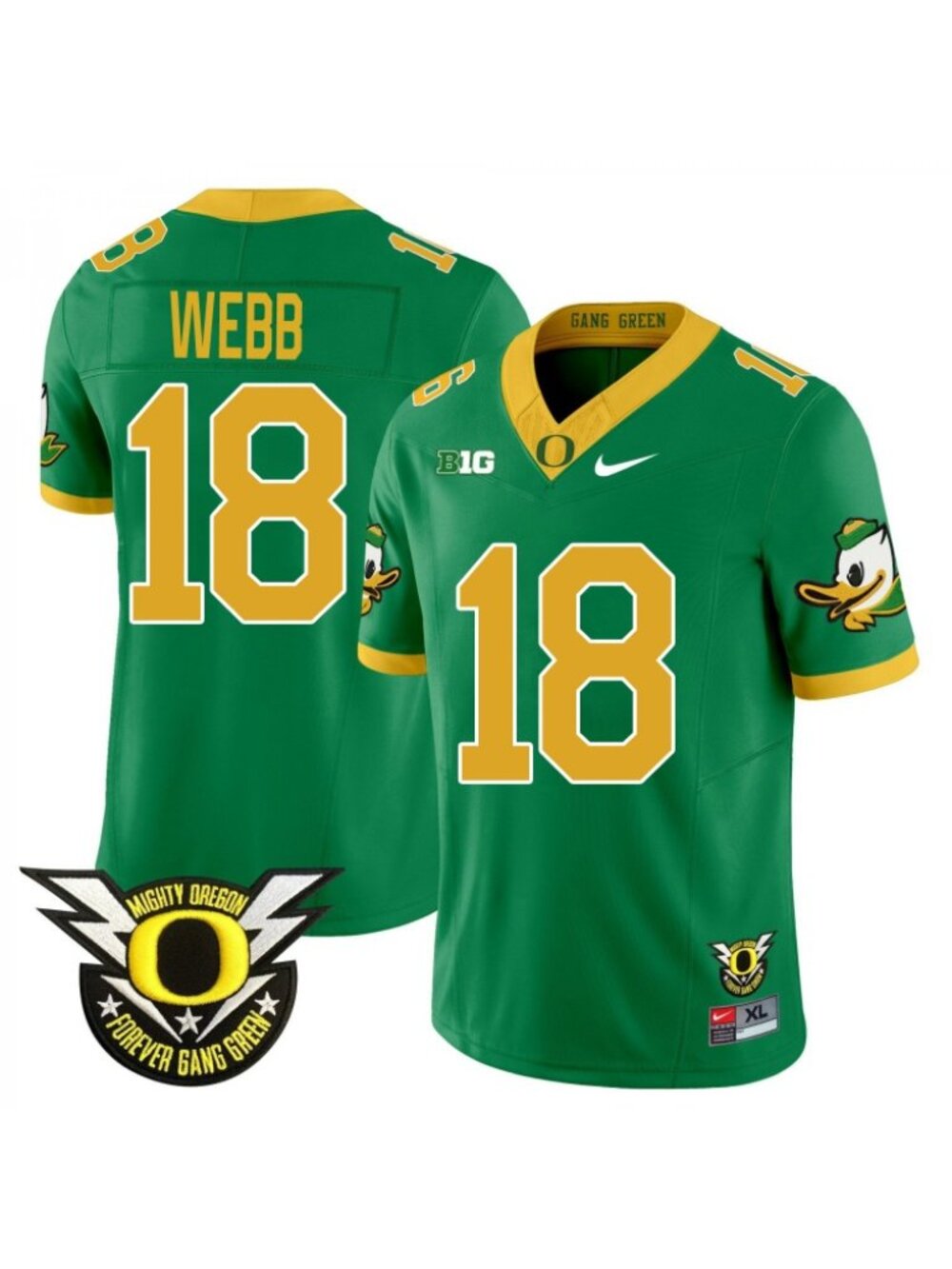 Kids Youths Spencer Webb Green Stitched Jersey Vapor